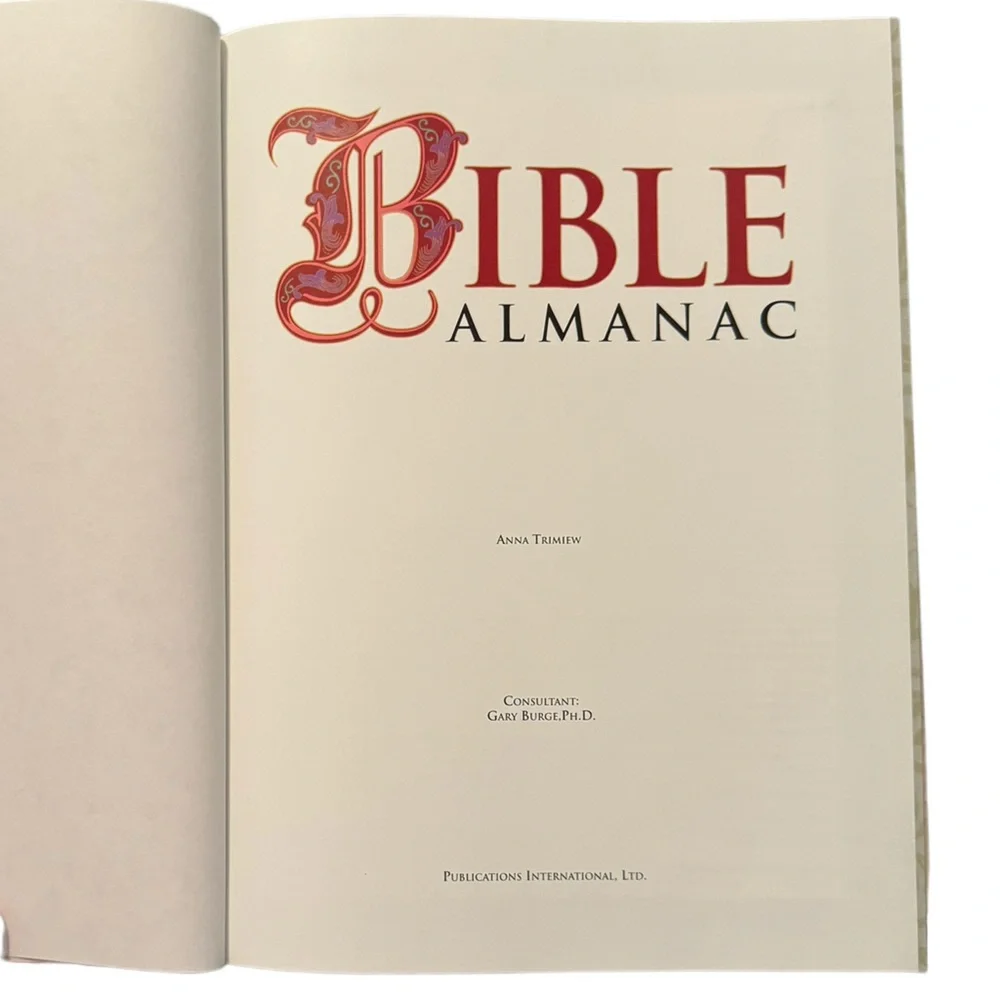 Retro/Vintage Book: “Bible Almanac,” By Anna Trimiew. Consultant: Gary Burge PhD
